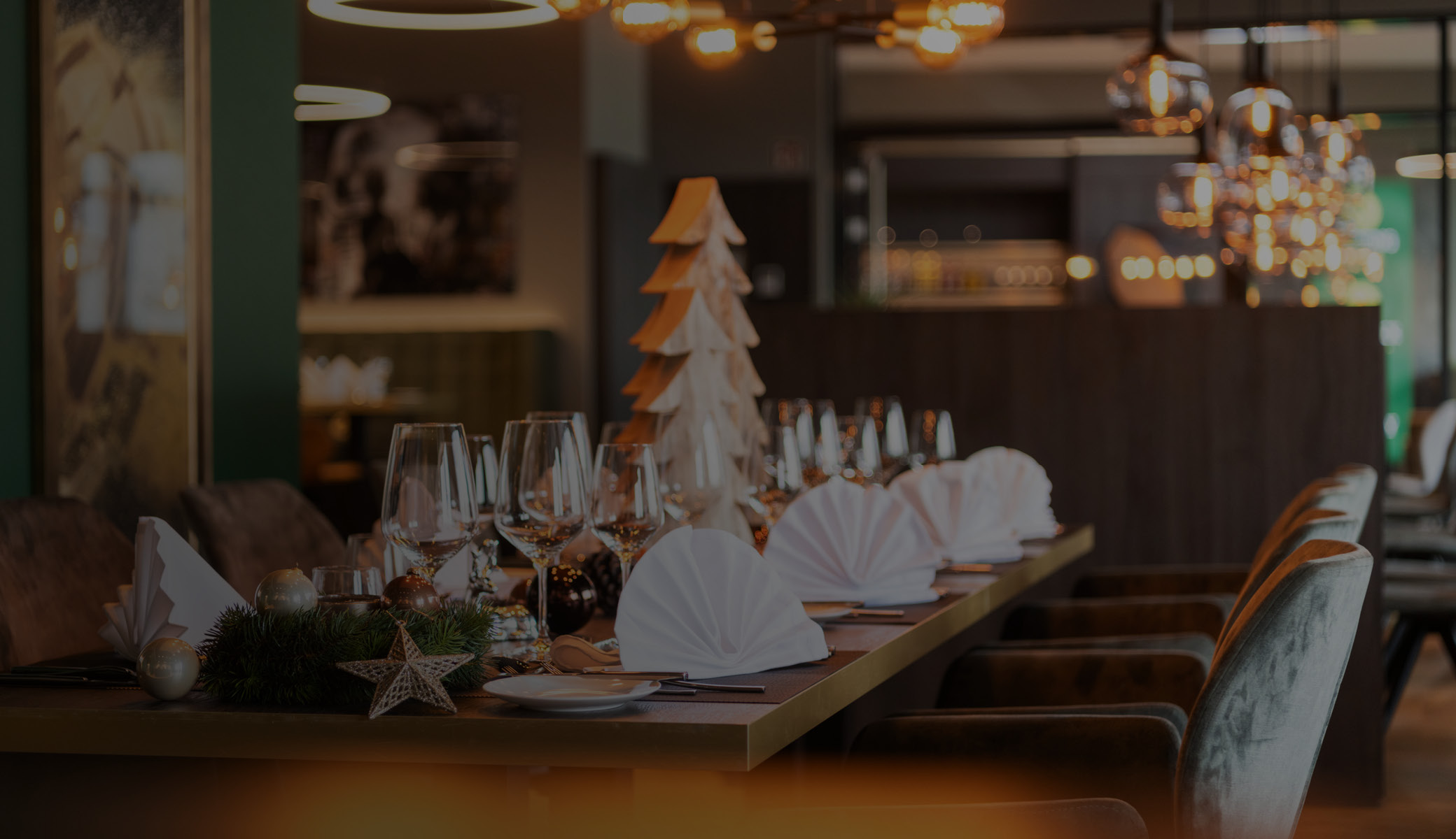 Gedeckter Tisch Weihnachten | Restaurant | TARGET WORLD